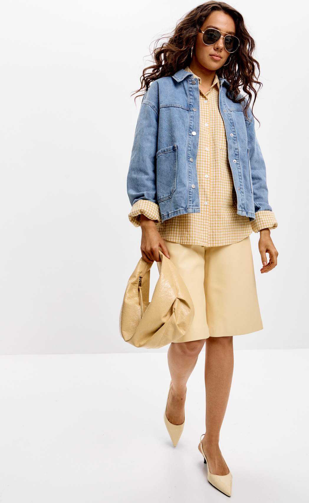 Куртка джинс F612-1259 middle blue