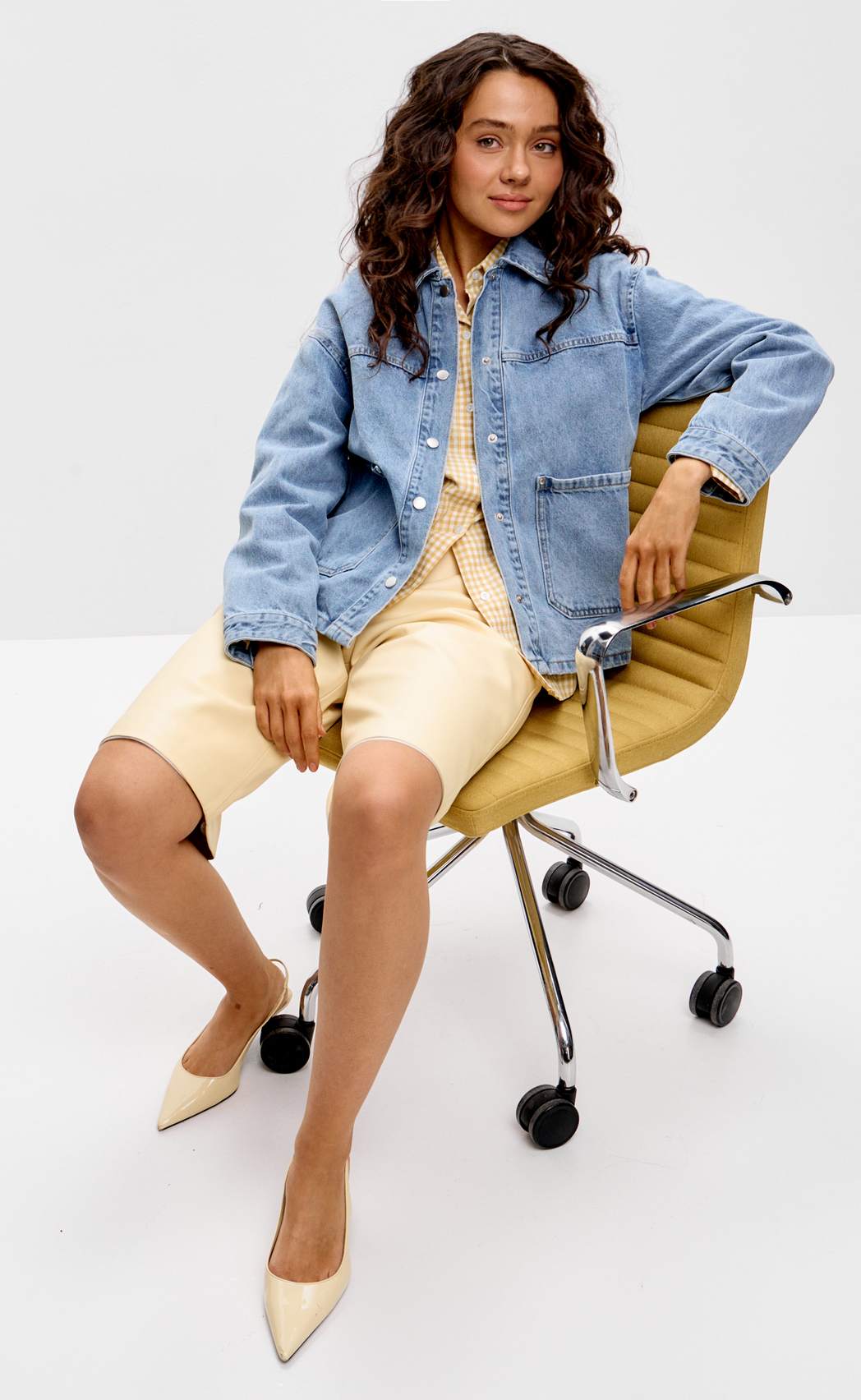 Куртка джинс F612-1259 middle blue