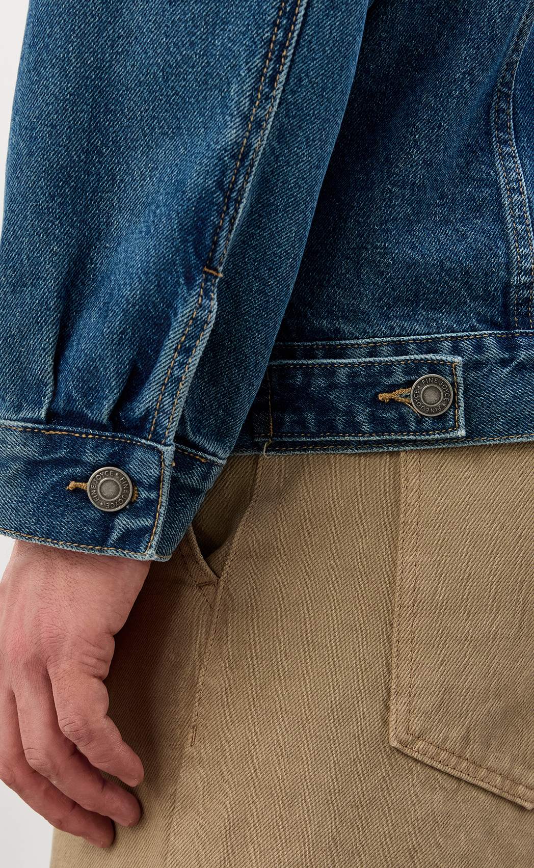 Куртка джинс F611-1243 middle blue