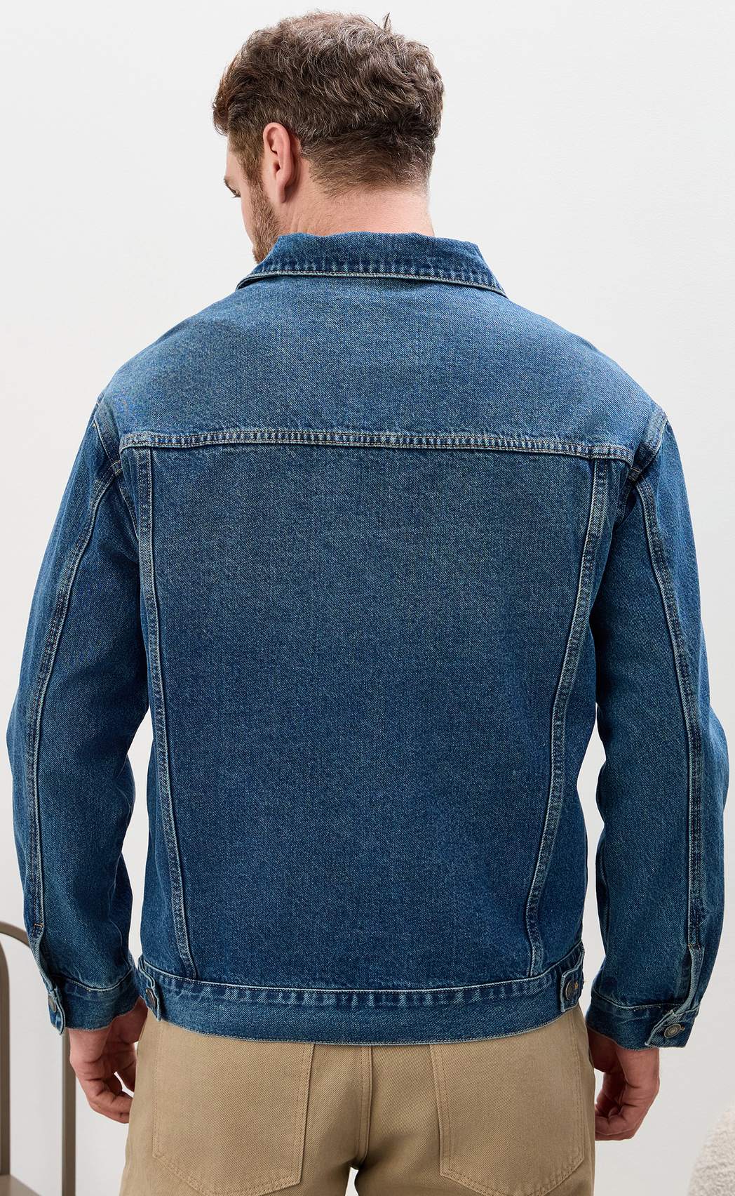 Куртка джинс F611-1243 middle blue