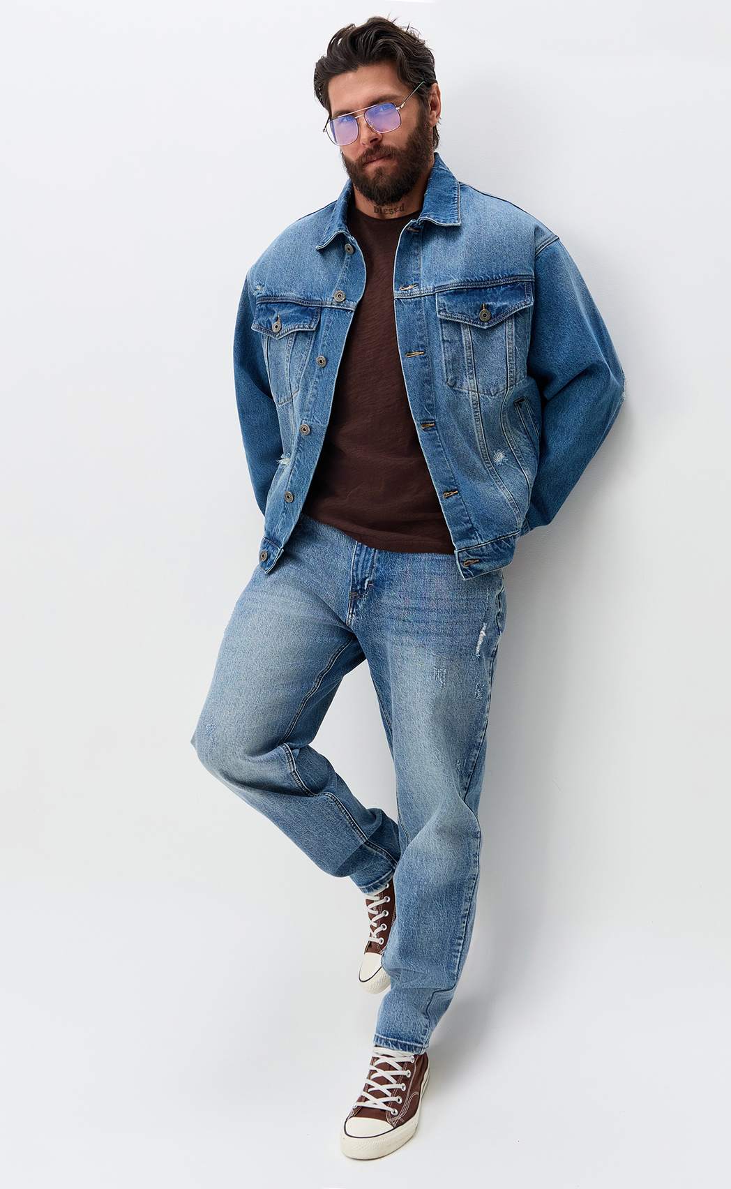 Куртка джинс P611-1285 l.blue