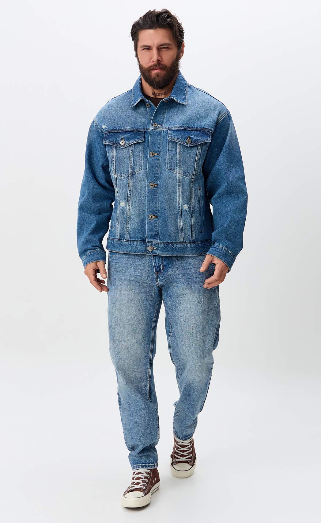 Куртка джинс P611-1285 l.blue