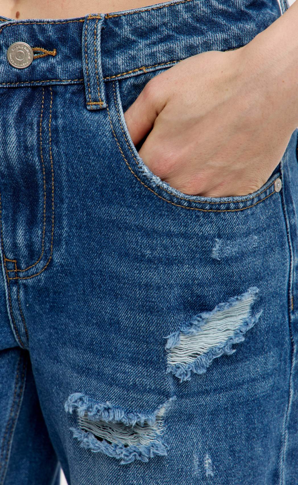 Джинсы P612-0164 m.blue