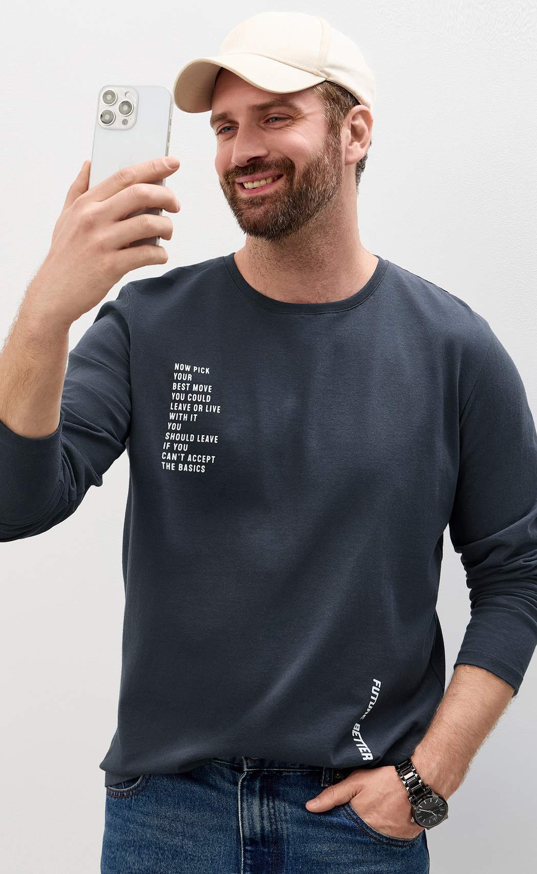 Лонгслив P611-1001-901 graphite