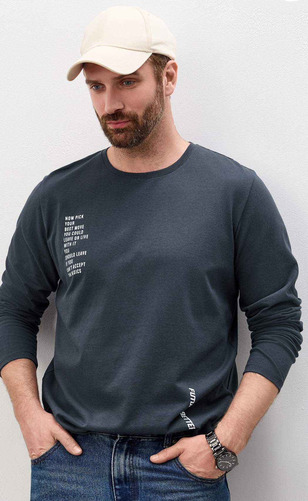 Лонгслив P611-1001-901 graphite