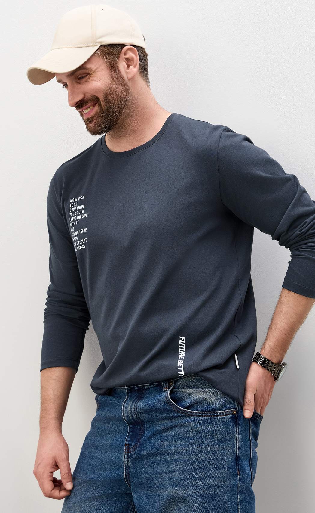 Лонгслив P611-1001-901 graphite