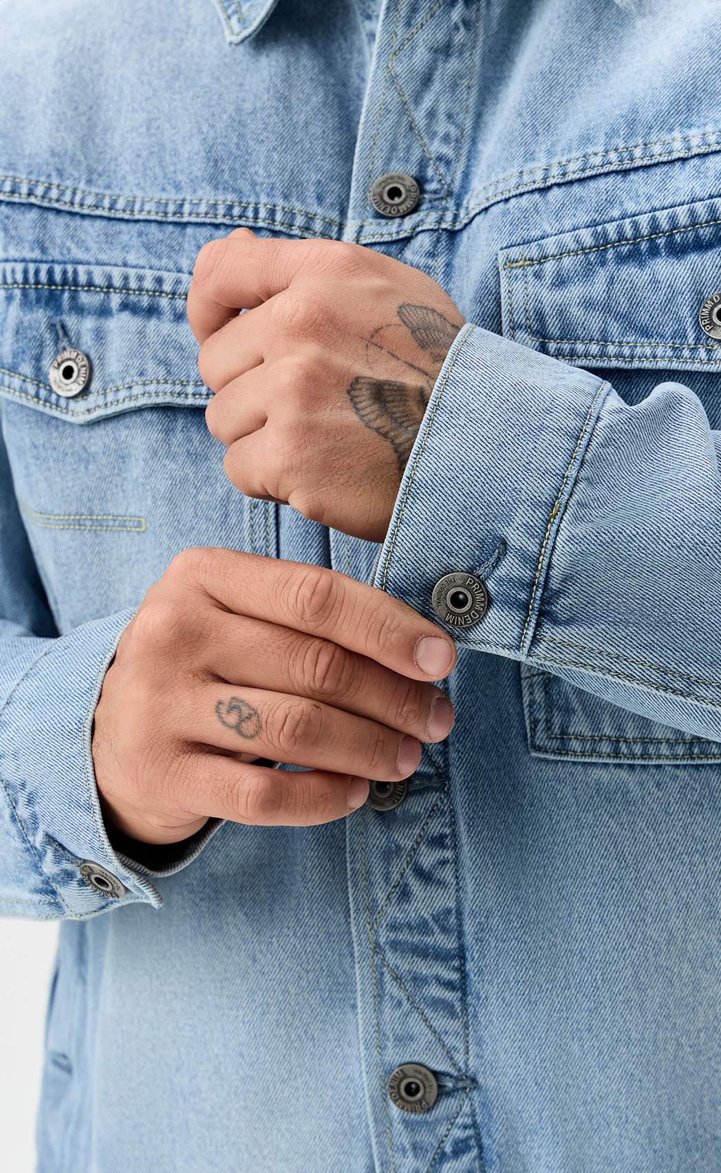 Куртка джинс P611-1286 l.blue