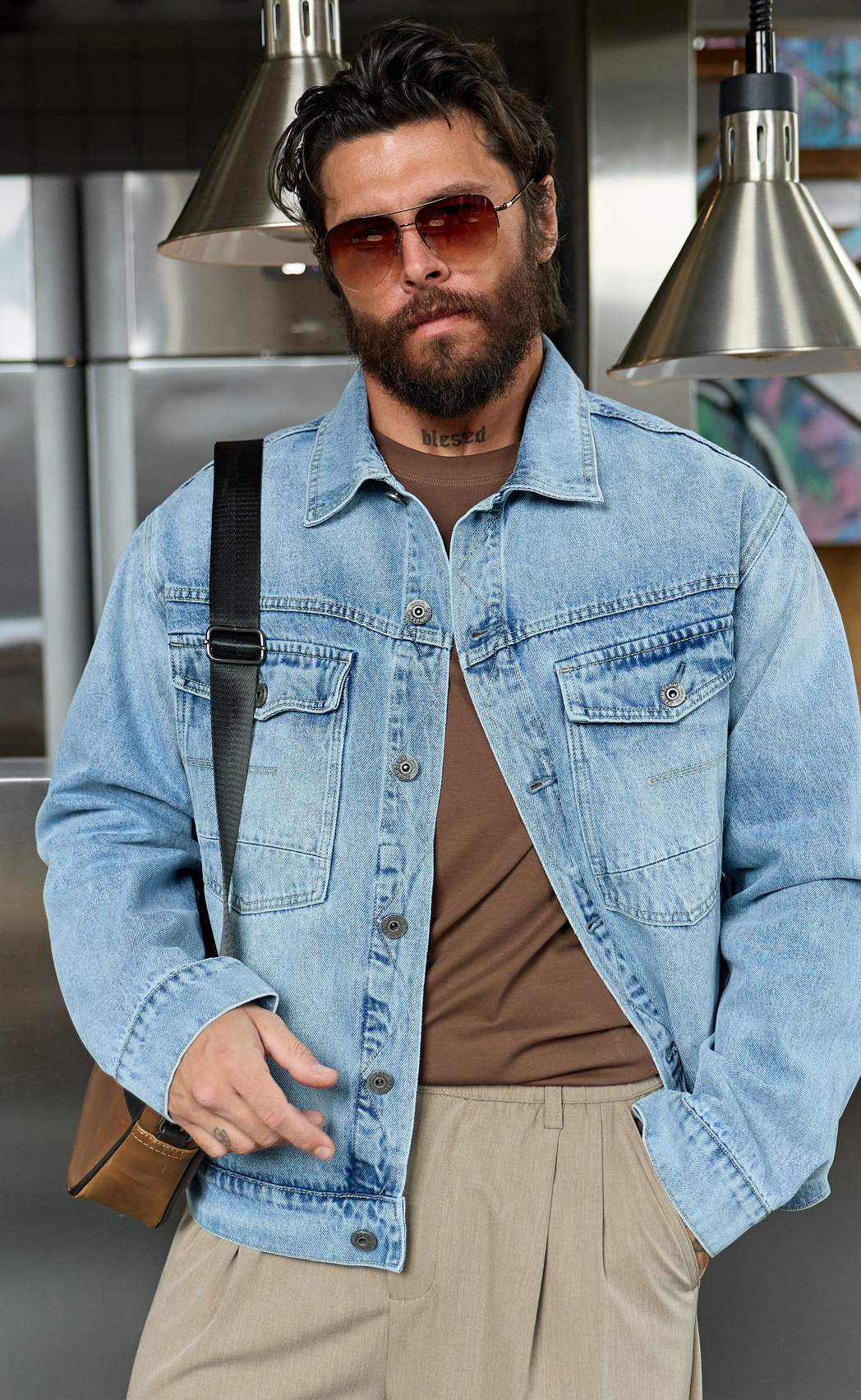 Куртка джинс P611-1286 l.blue