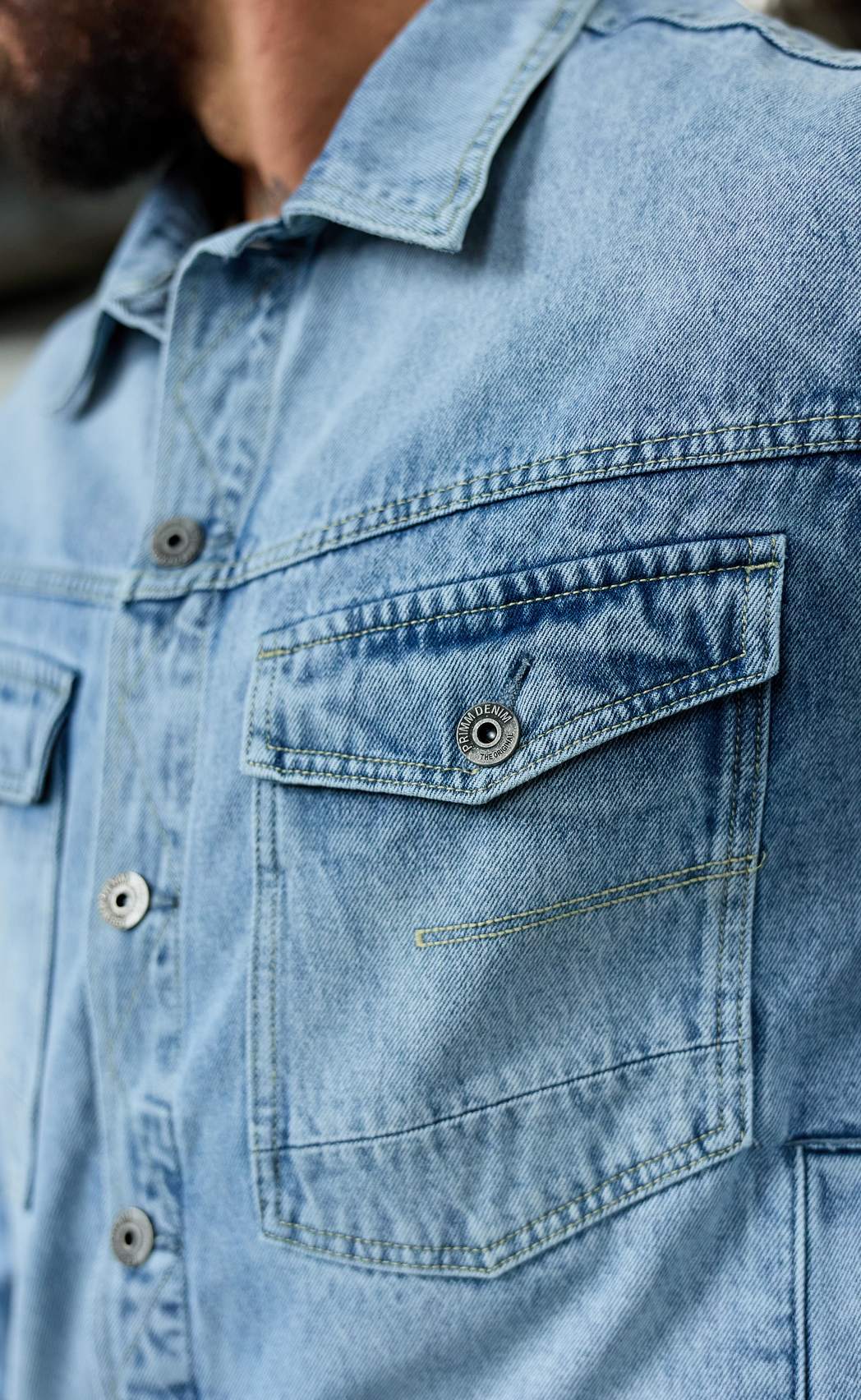 Куртка джинс P611-1286 l.blue