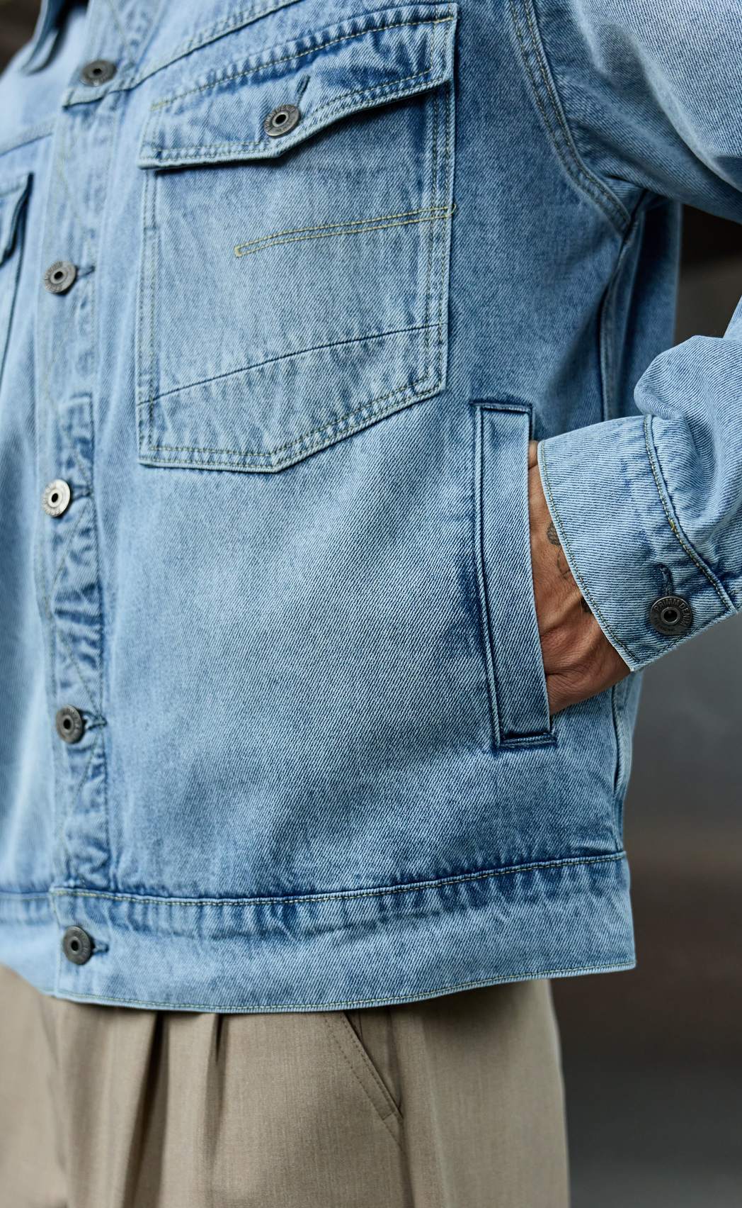 Куртка джинс P611-1286 l.blue