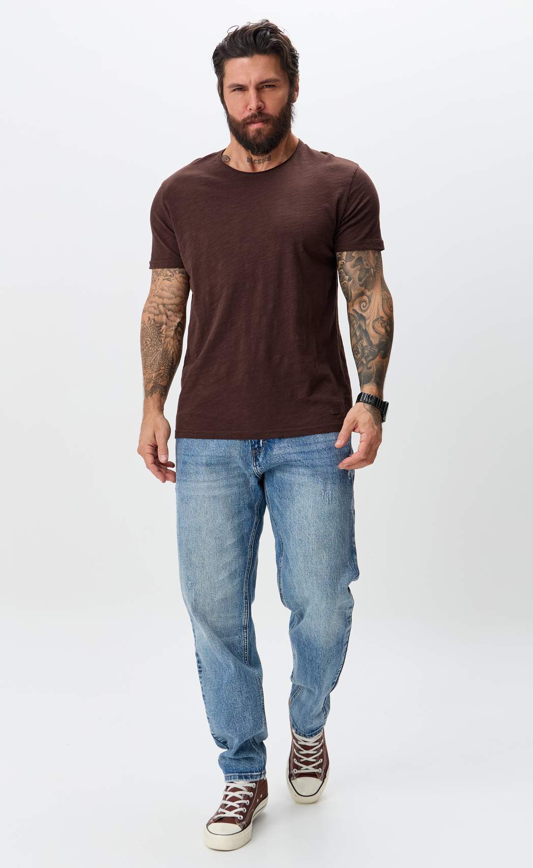 Джинсы муж. P611-0146C middle blue