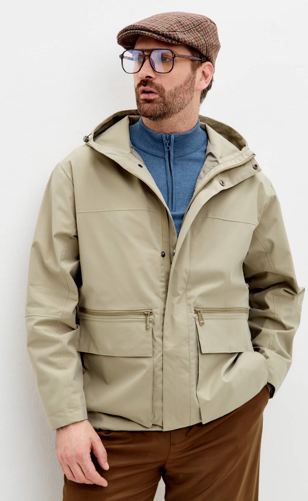 Ветровка F611-1317 d.beige