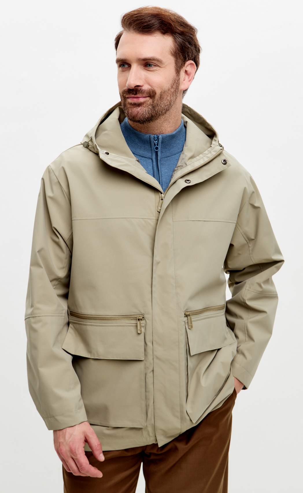 Ветровка F611-1317 d.beige