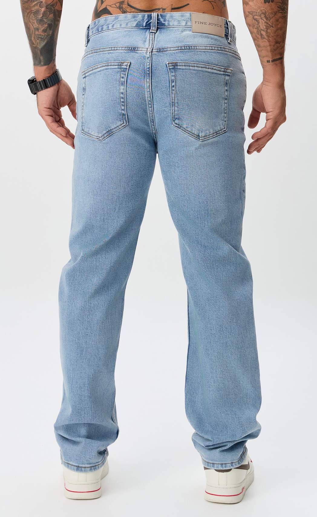 Джинсы муж. F611-0181 l.blue