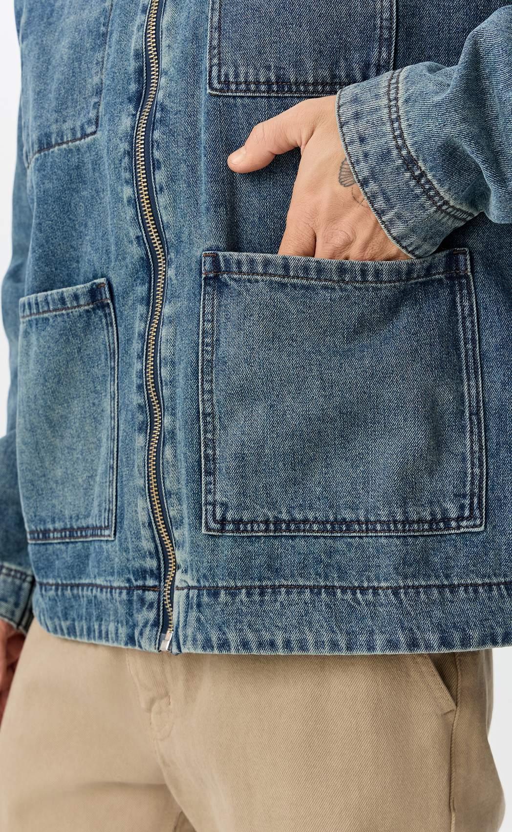 Куртка джинс F611-1260 d.blue