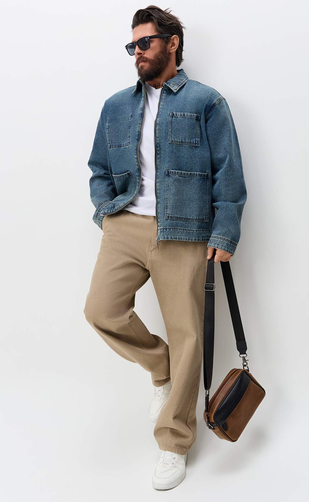 Куртка джинс F611-1260 d.blue