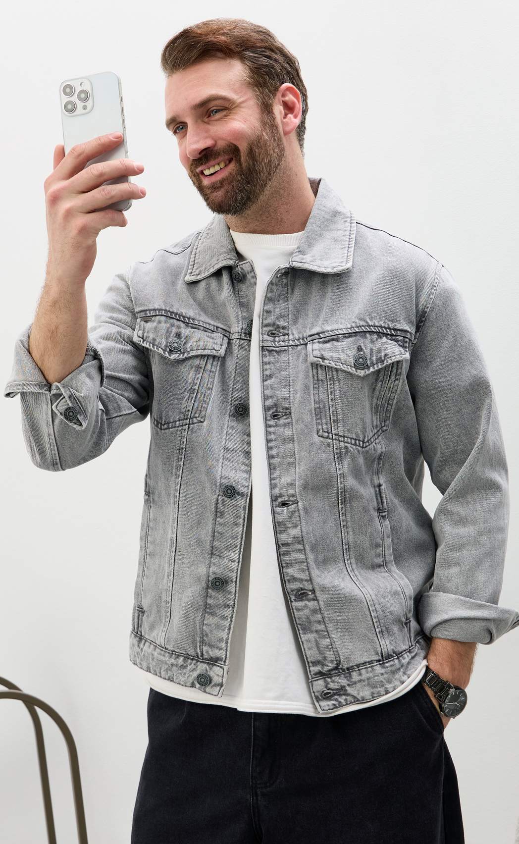 Куртка F611-1282 grey