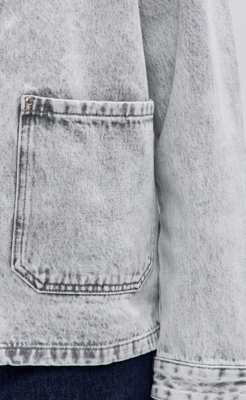 Куртка джинс F612-1259 grey