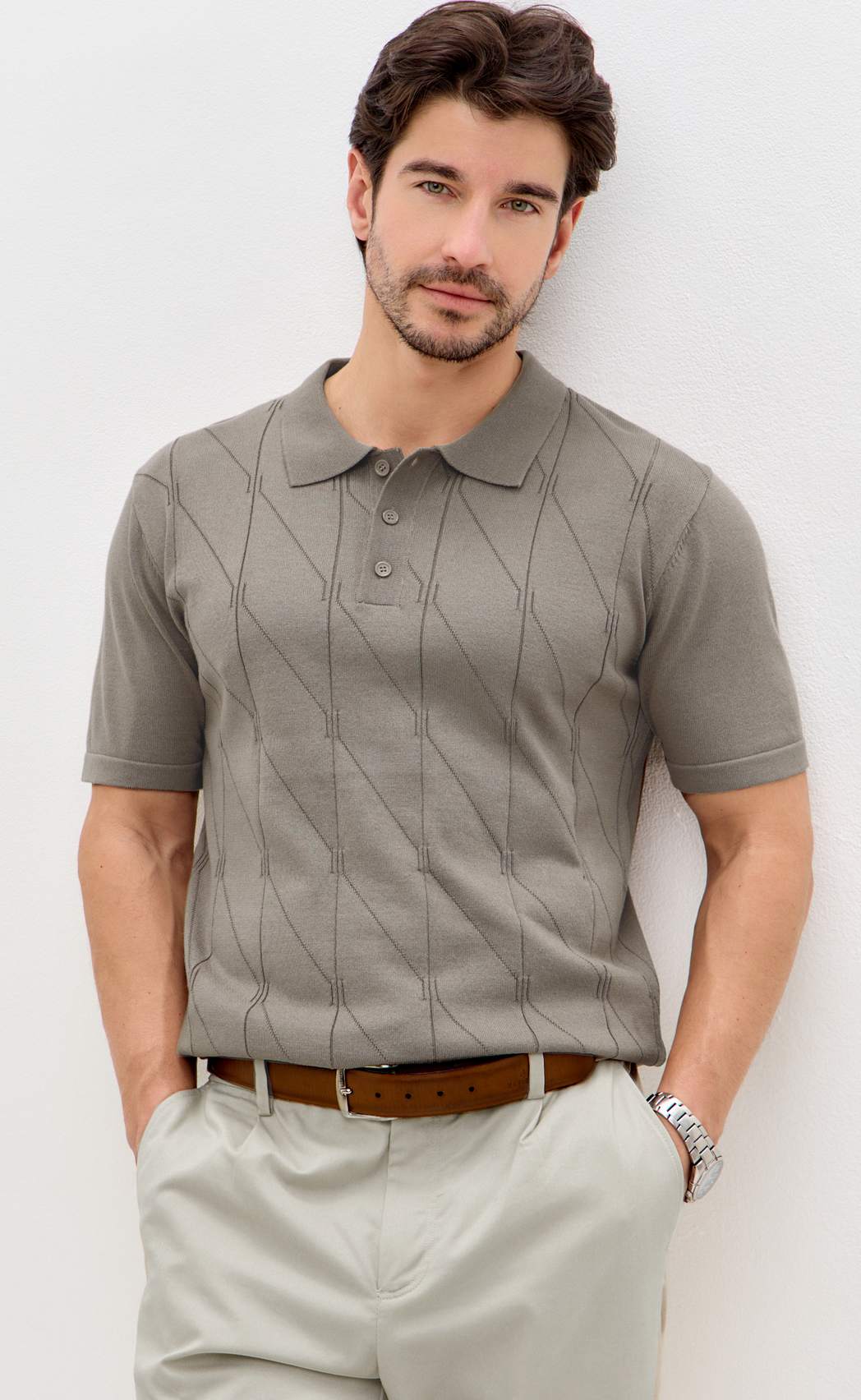 Поло P611-1535 l.brown