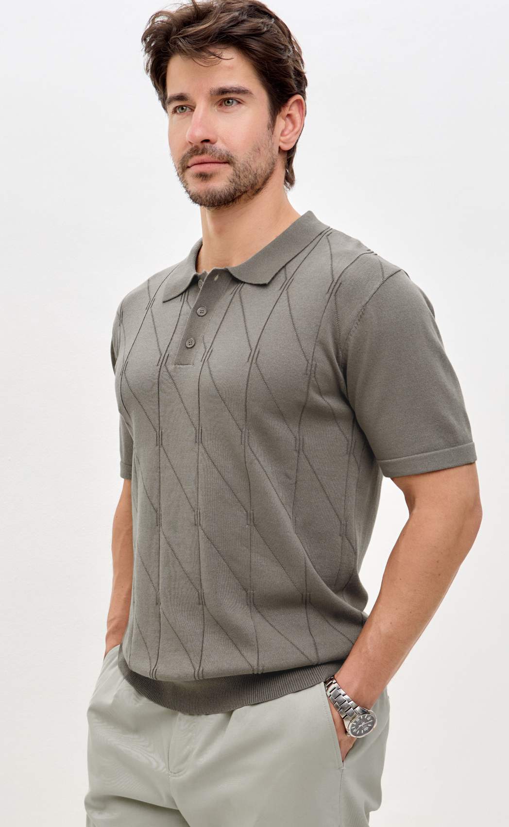 Поло P611-1535 l.brown