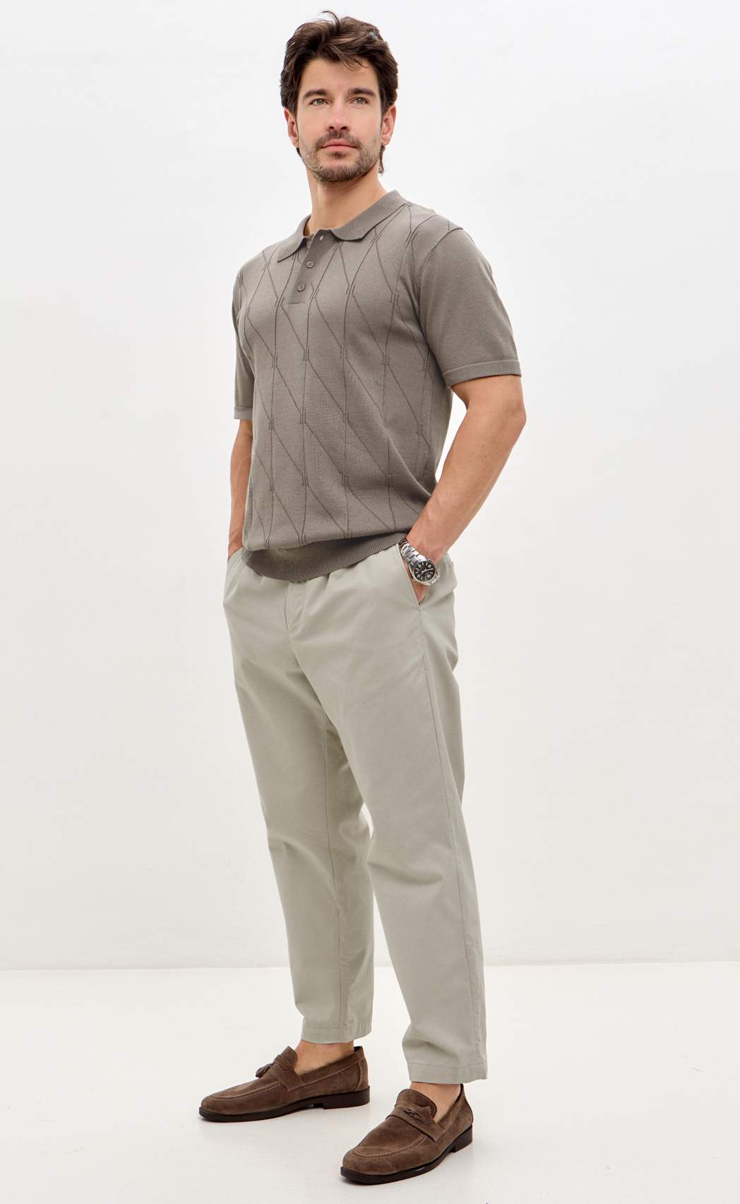 Поло P611-1535 l.brown