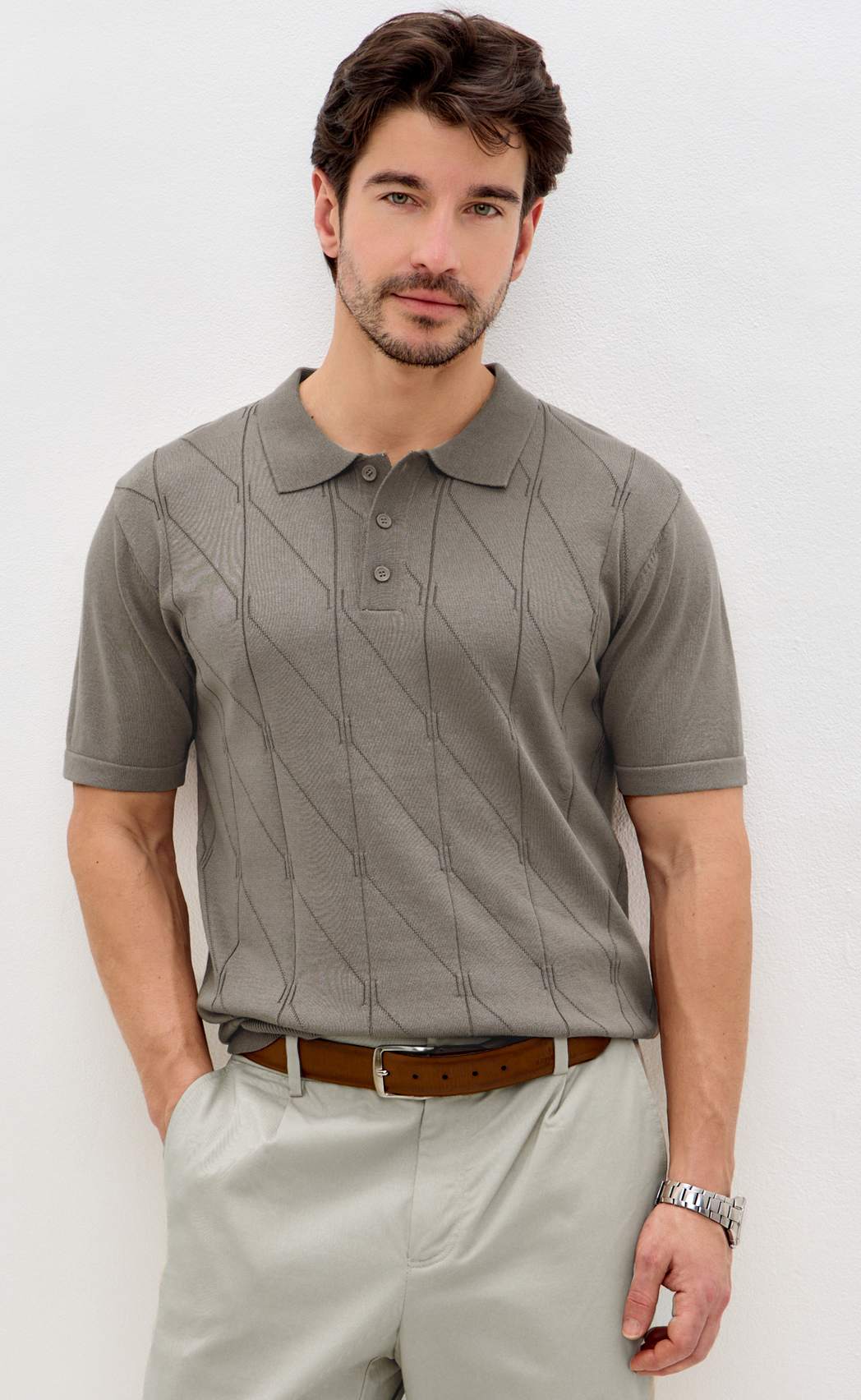 Поло P611-1535 l.brown