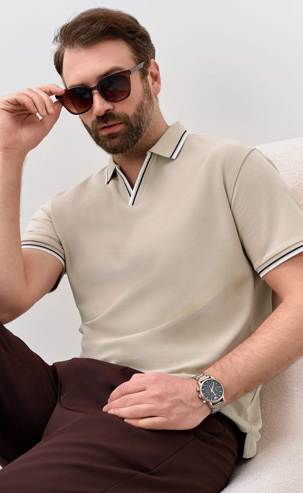 Поло P611-0774 beige