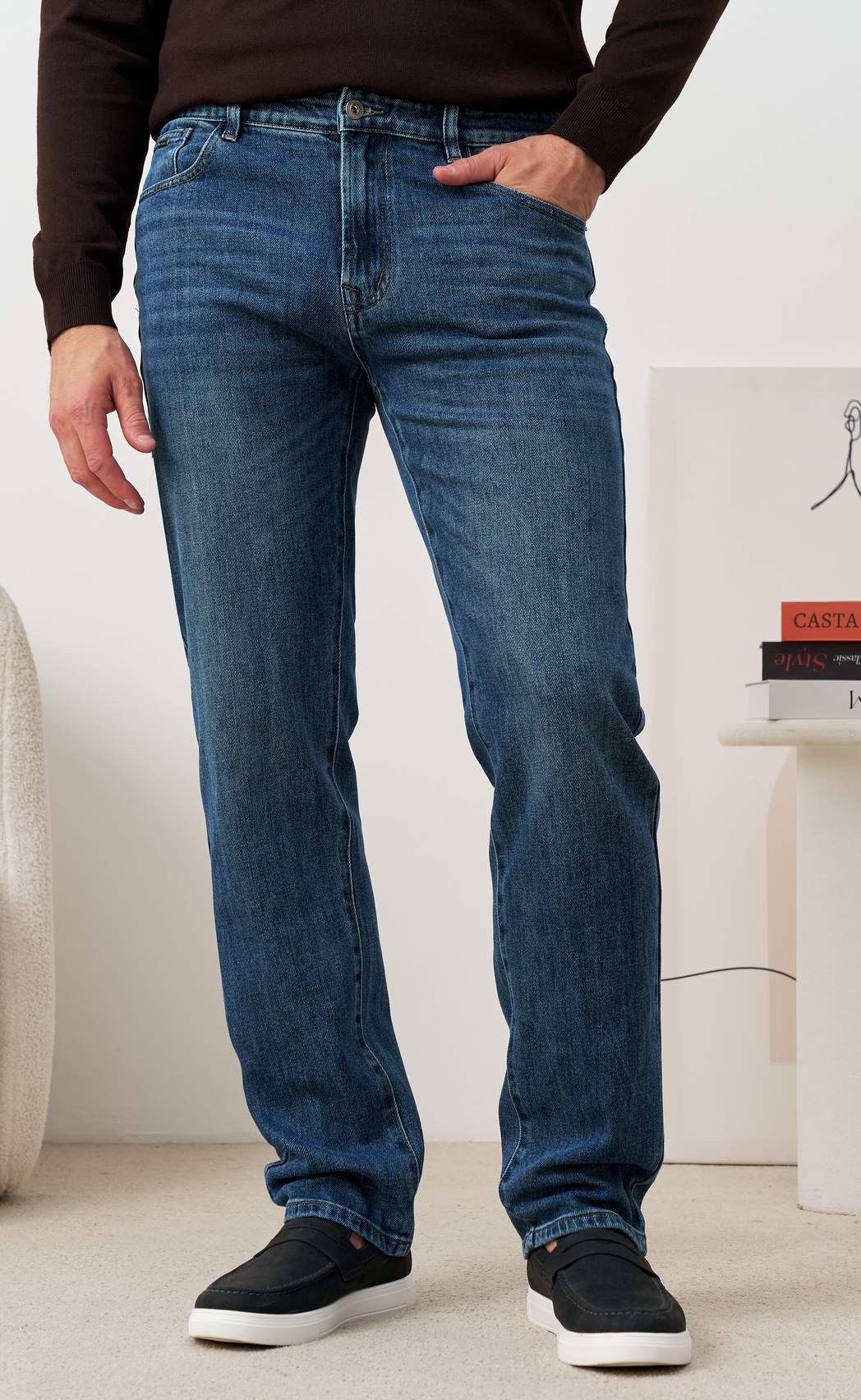 Джинсы P511-0162R m.blue