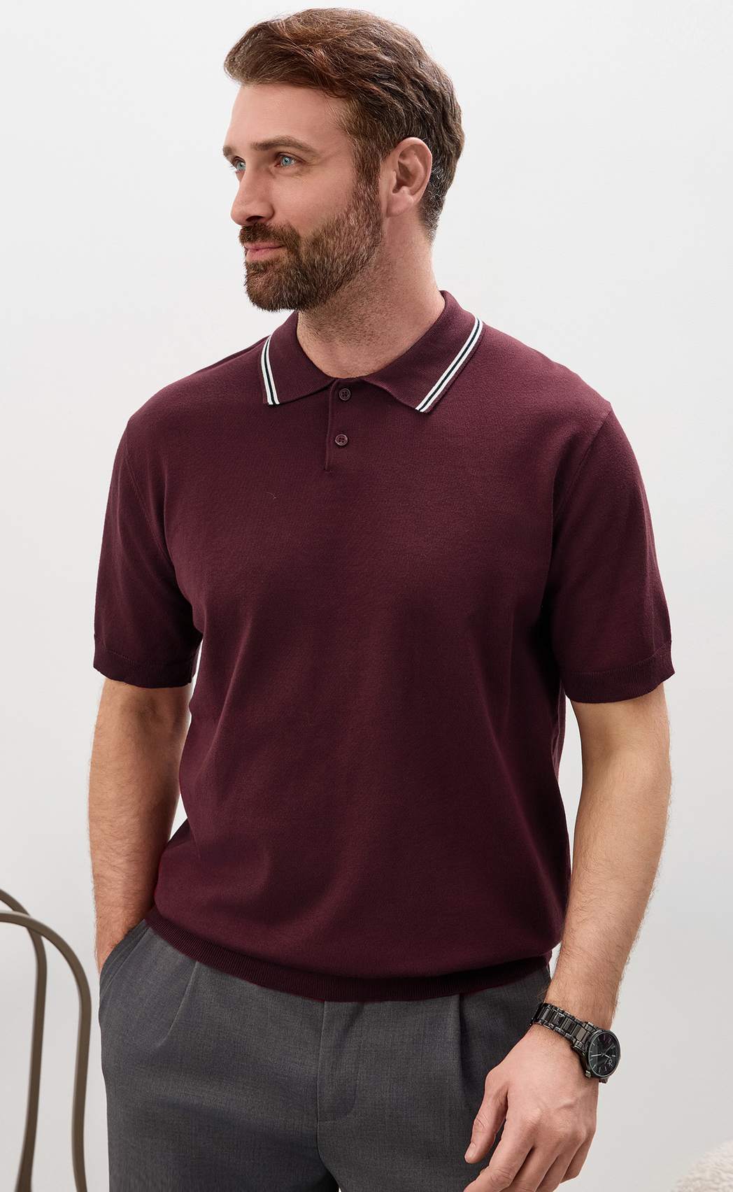 Поло P611-1536 bordo