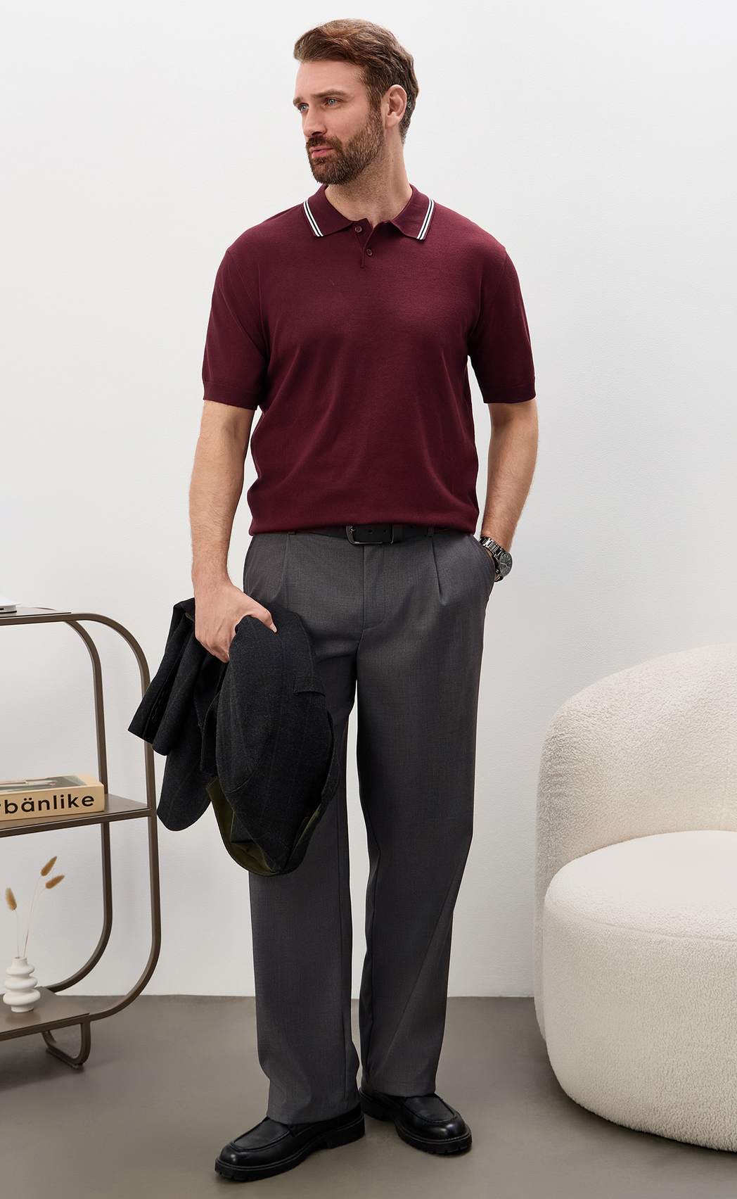 Поло P611-1536 bordo