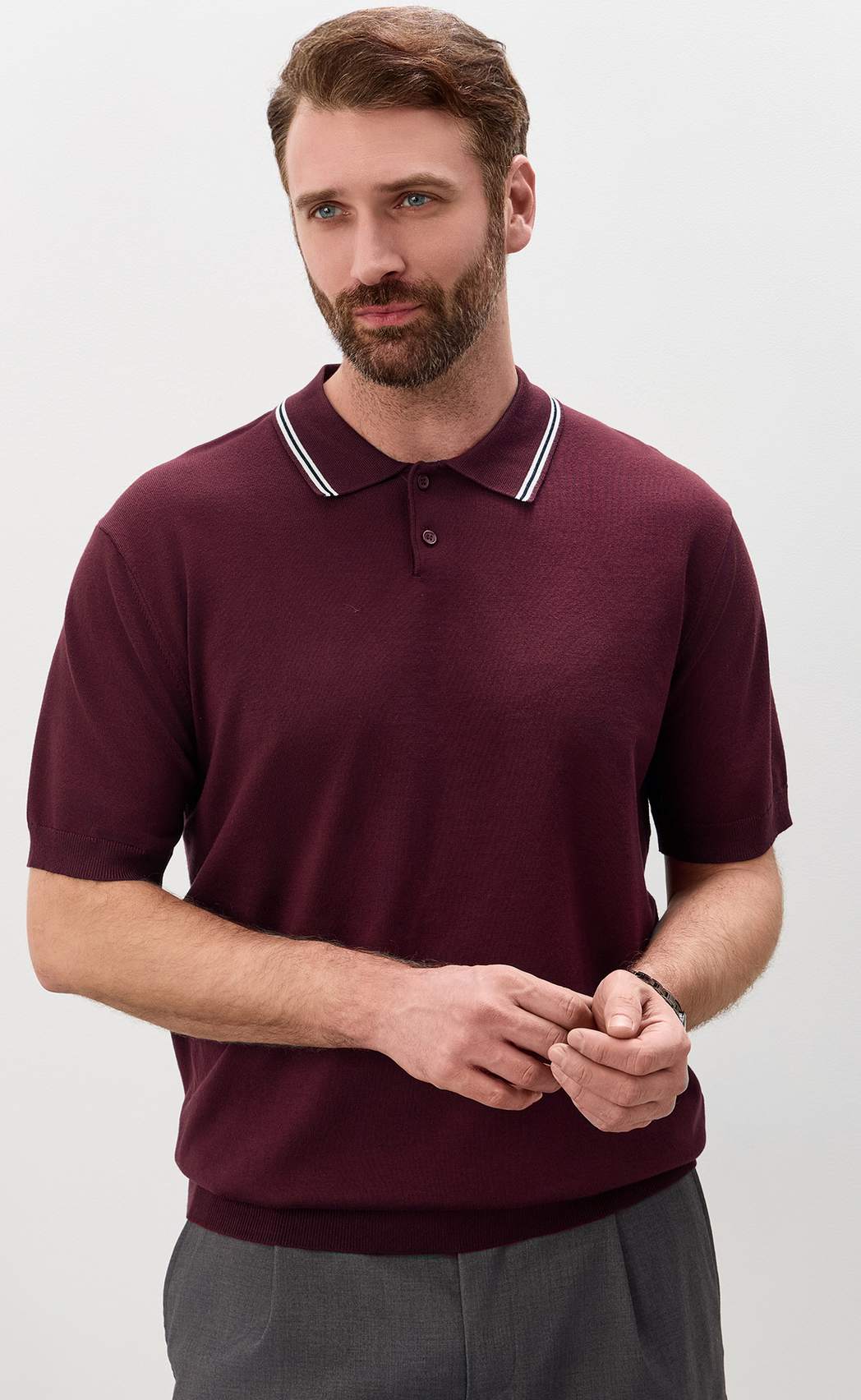 Поло P611-1536 bordo