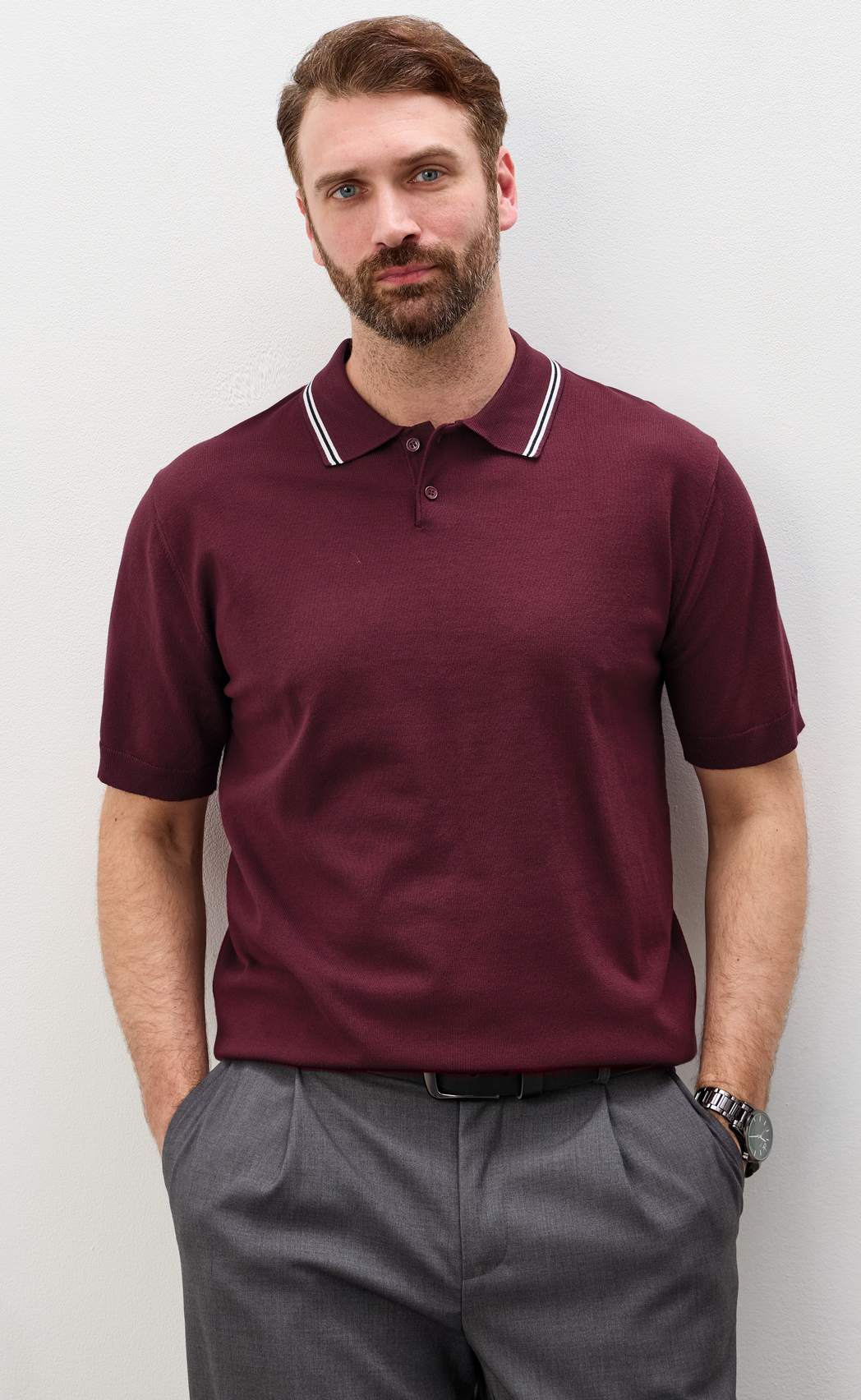 Поло P611-1536 bordo