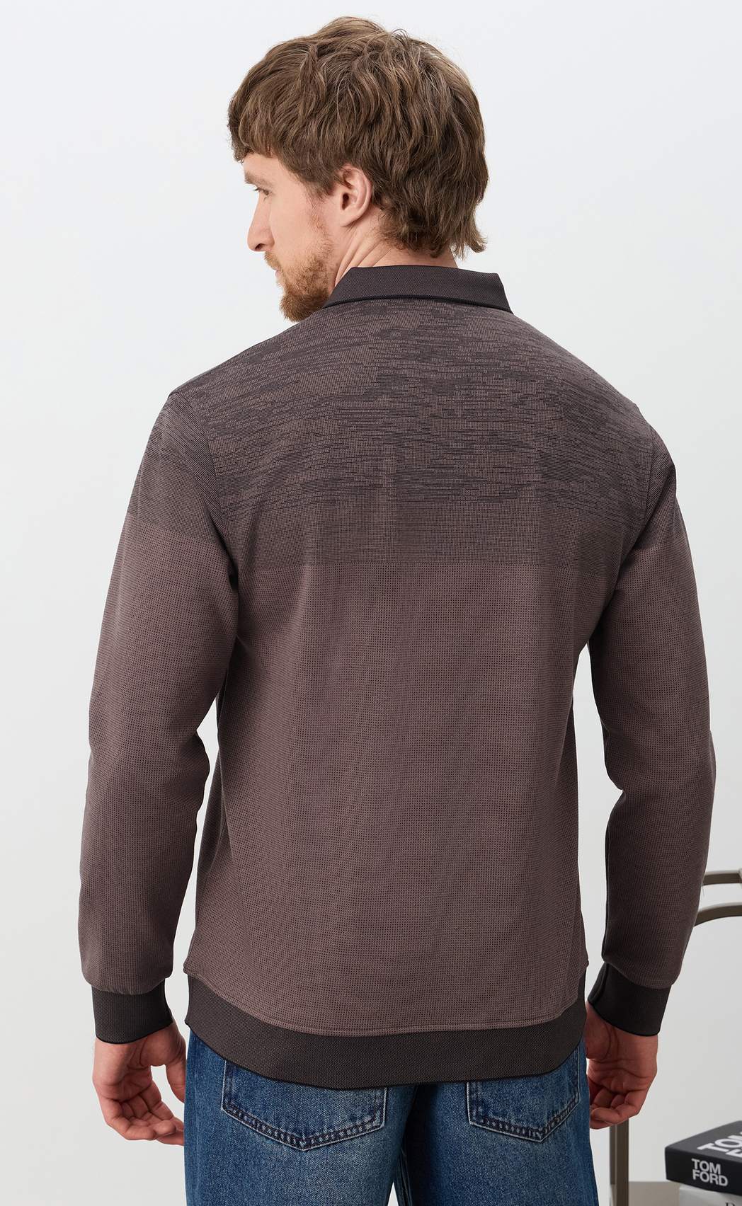 Поло F611-07-5858 brown