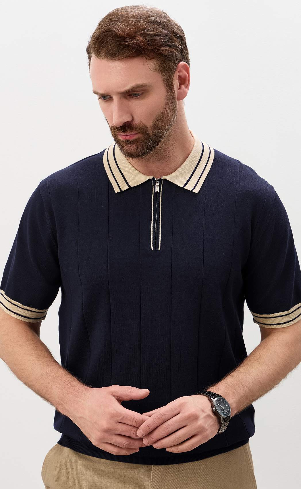 Поло P611-1537 d.blue