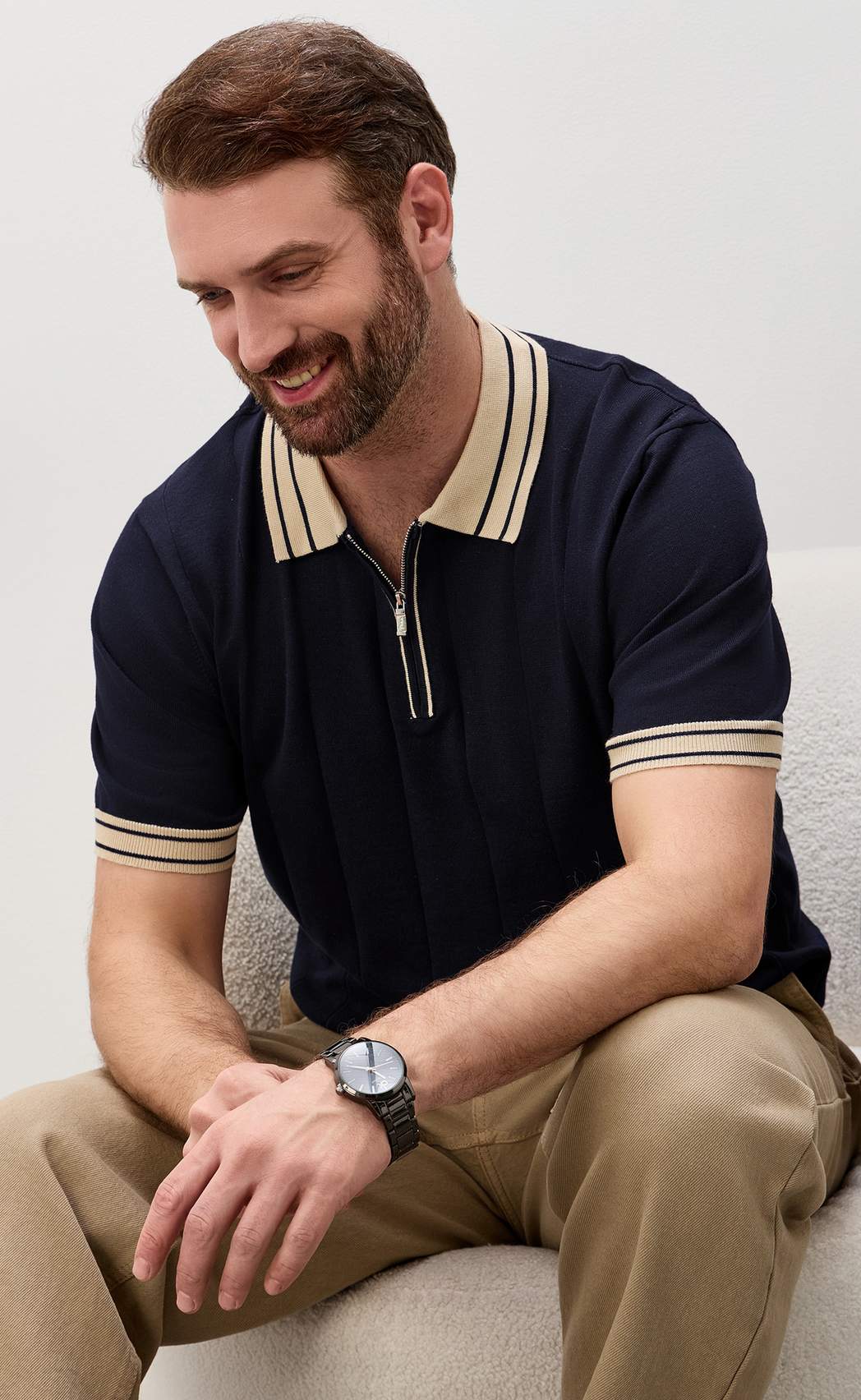 Поло P611-1537 d.blue