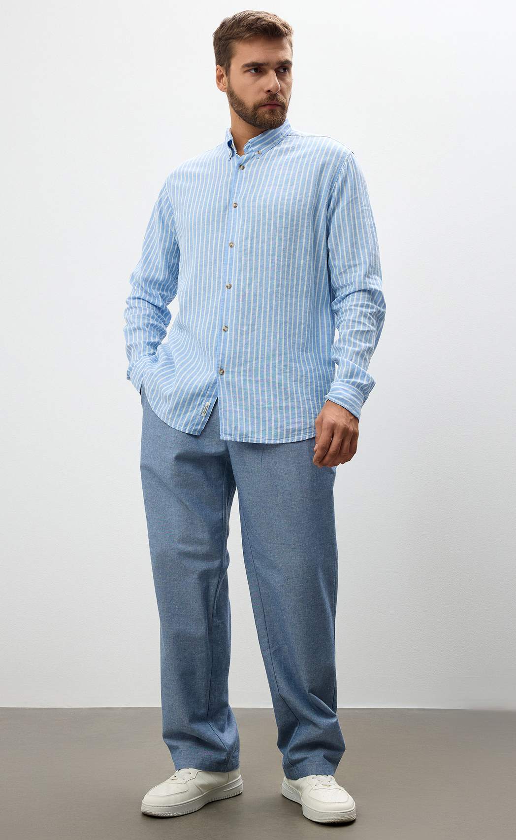 Брюки P611-0821 jeans melange