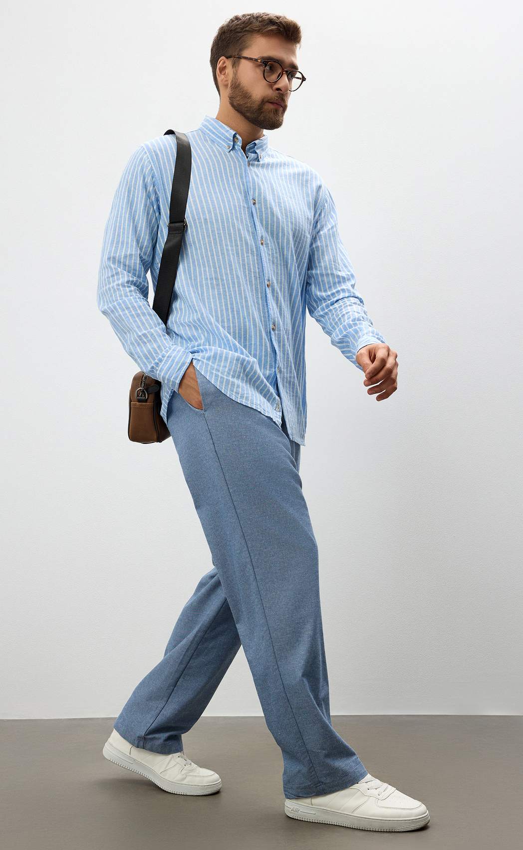 Брюки P611-0821 jeans melange