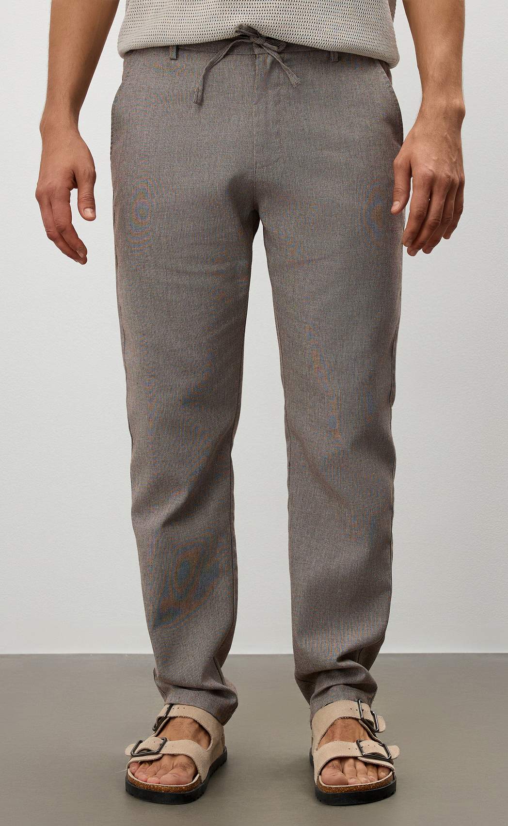 Брюки P611-0820 brown melange
