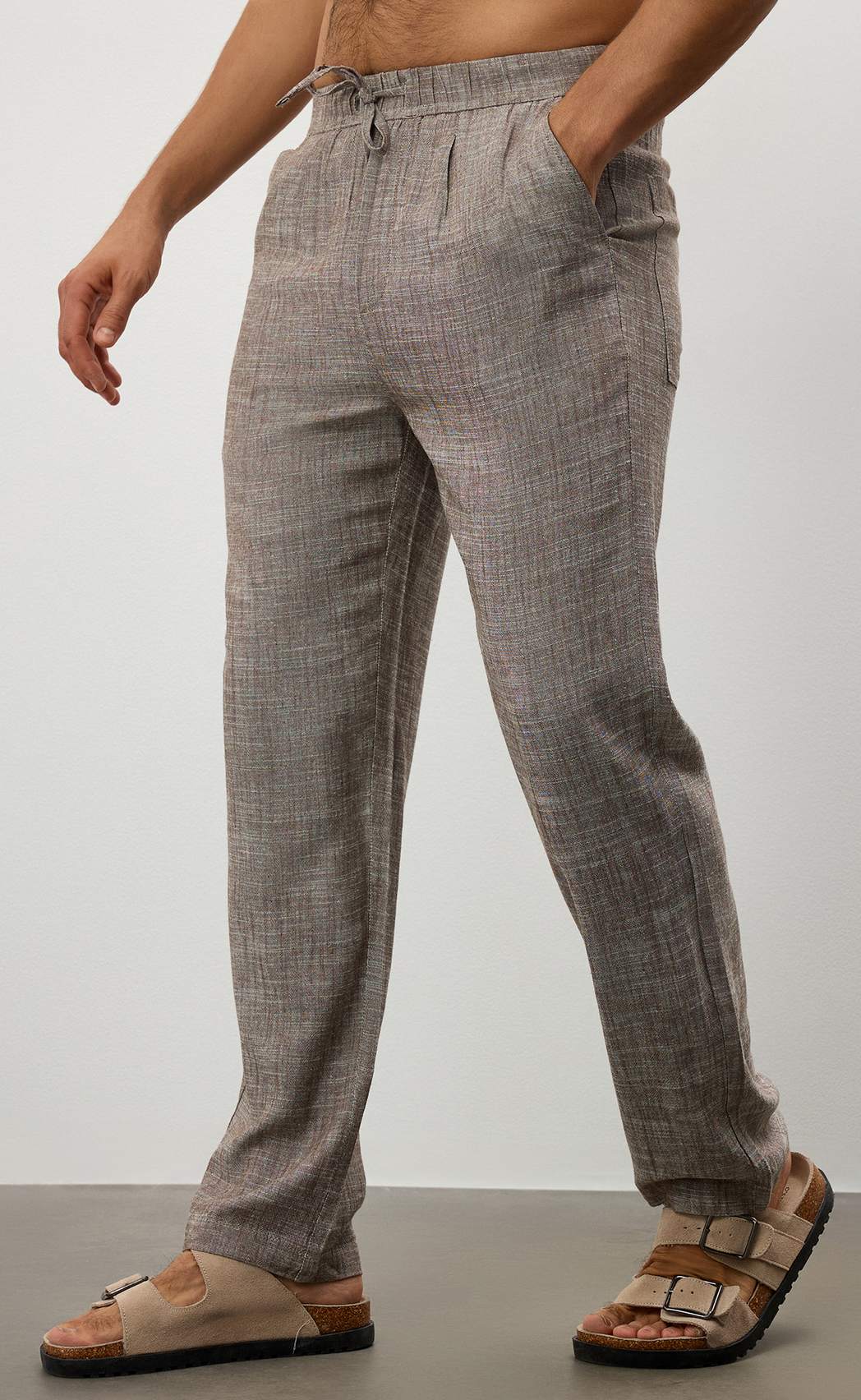 Брюки F511-0855-1 brown melange