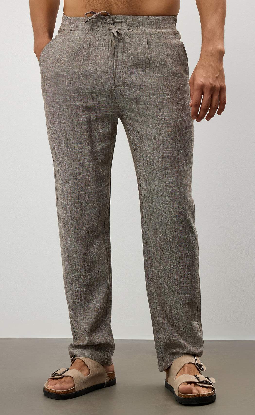 Брюки F511-0855-1 brown melange