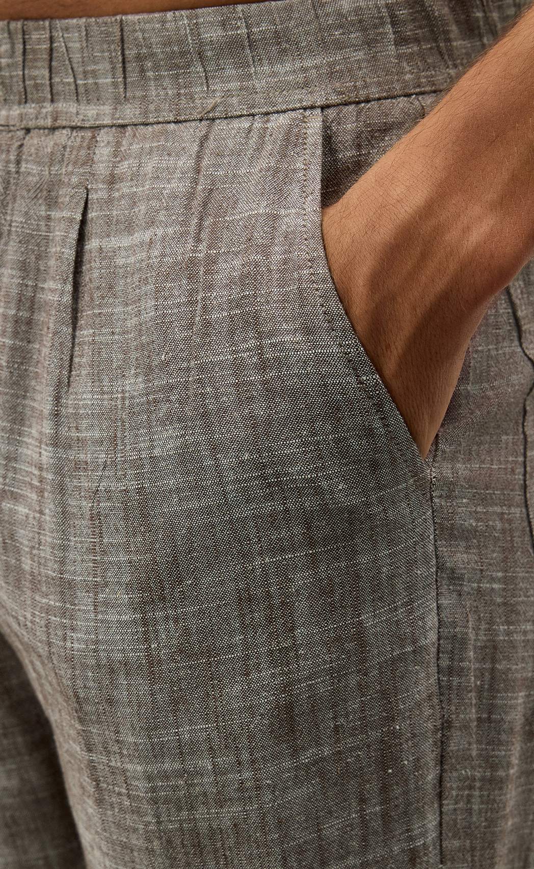 Брюки F511-0855-1 brown melange