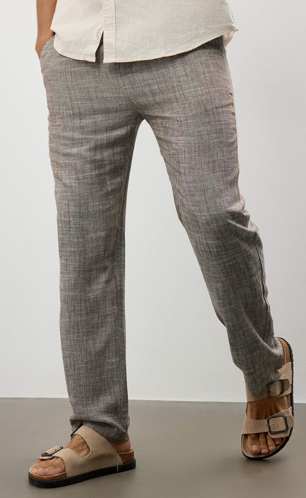 Брюки F511-0855-1 brown melange