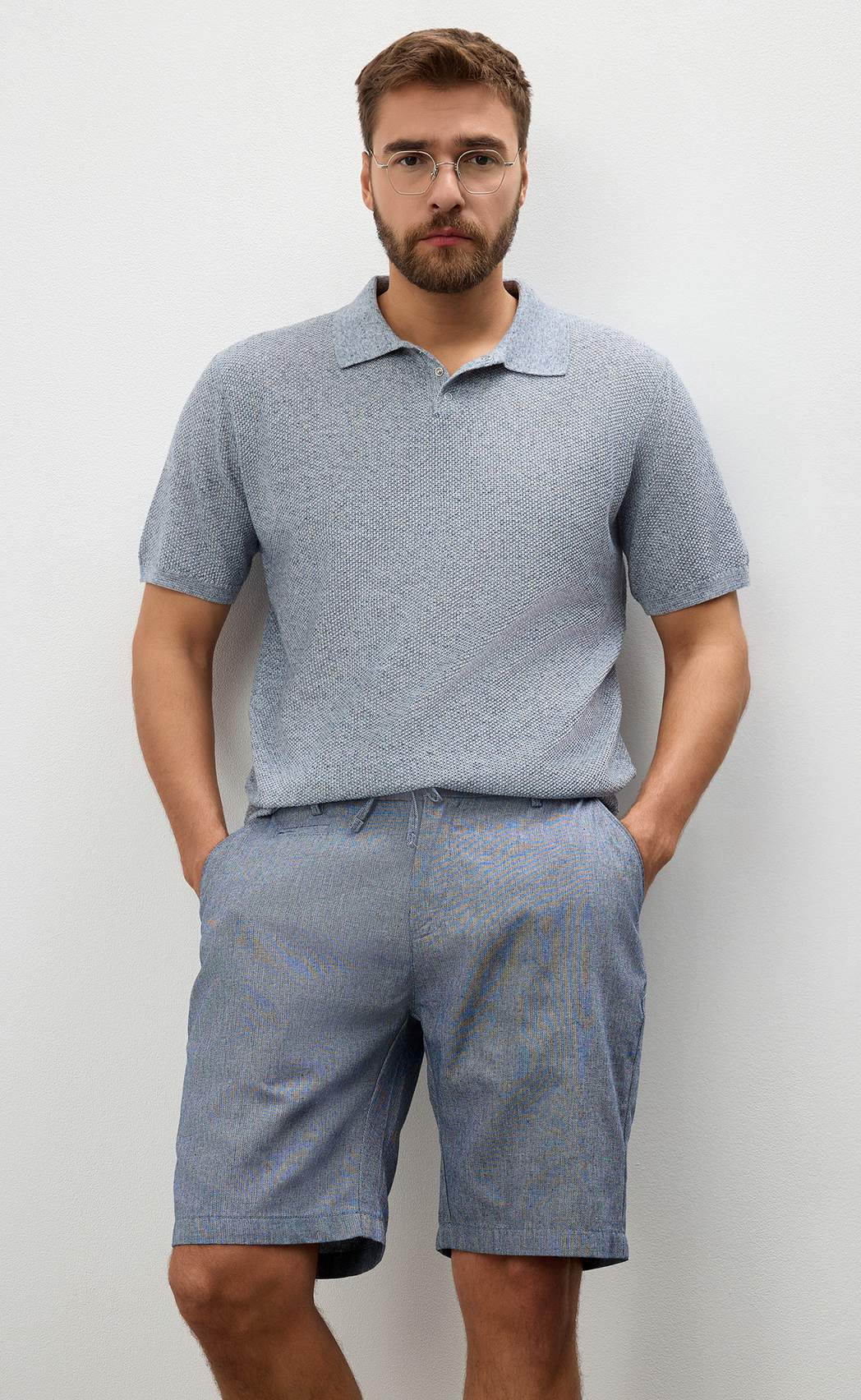 Шорты P611-0991 blue melange