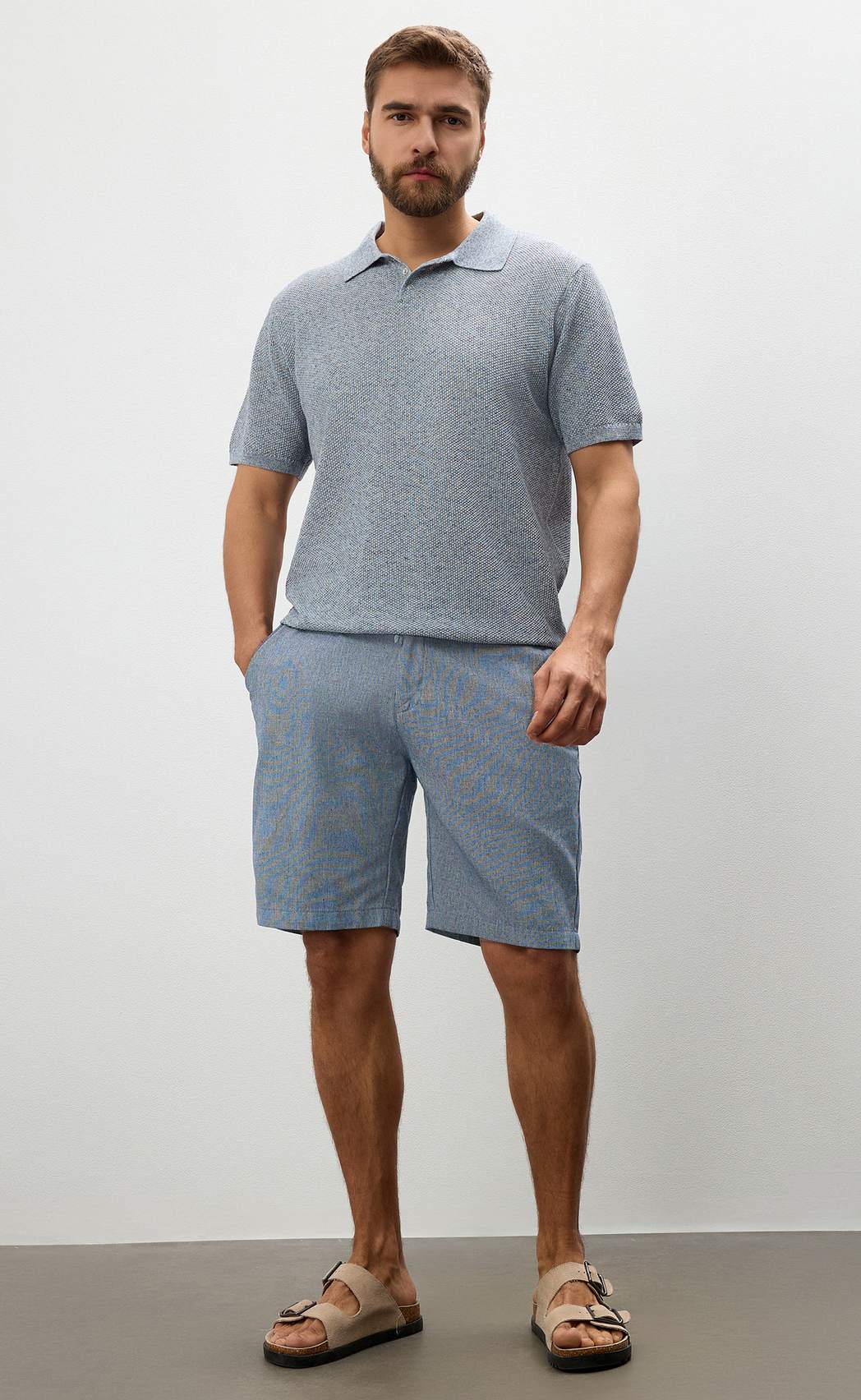 Шорты P611-0991 blue melange