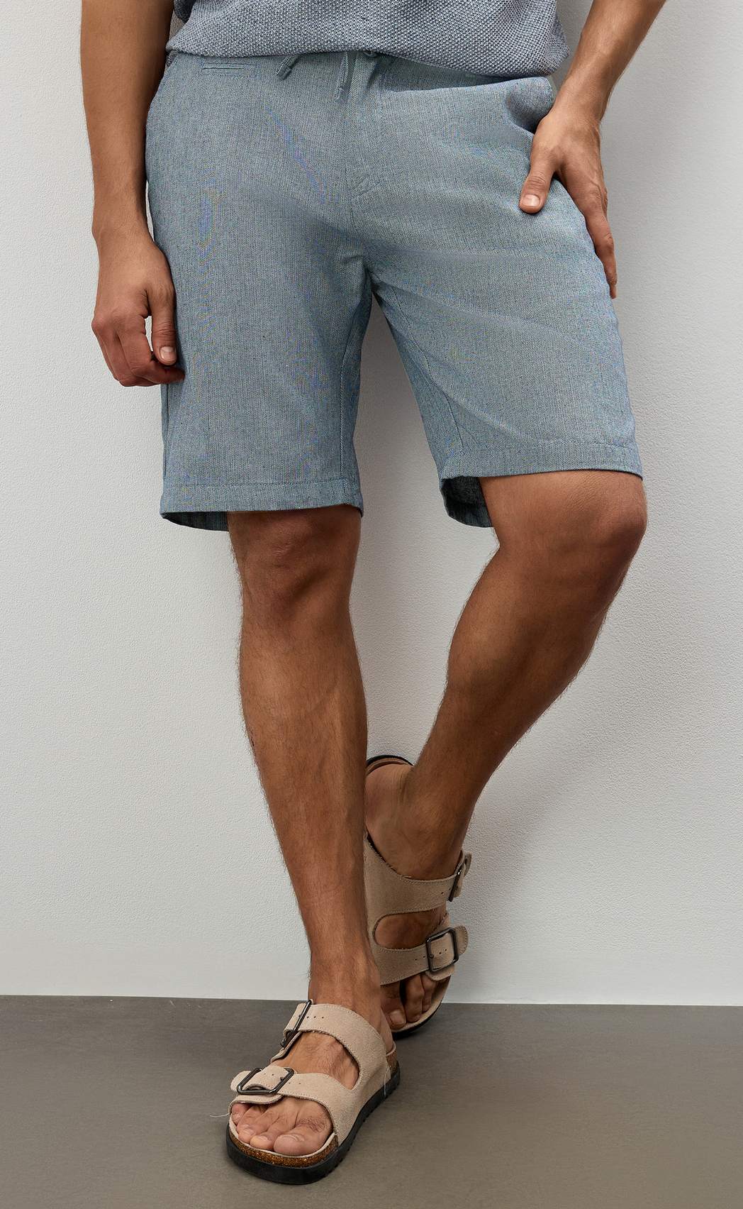 Шорты P611-0991 blue melange