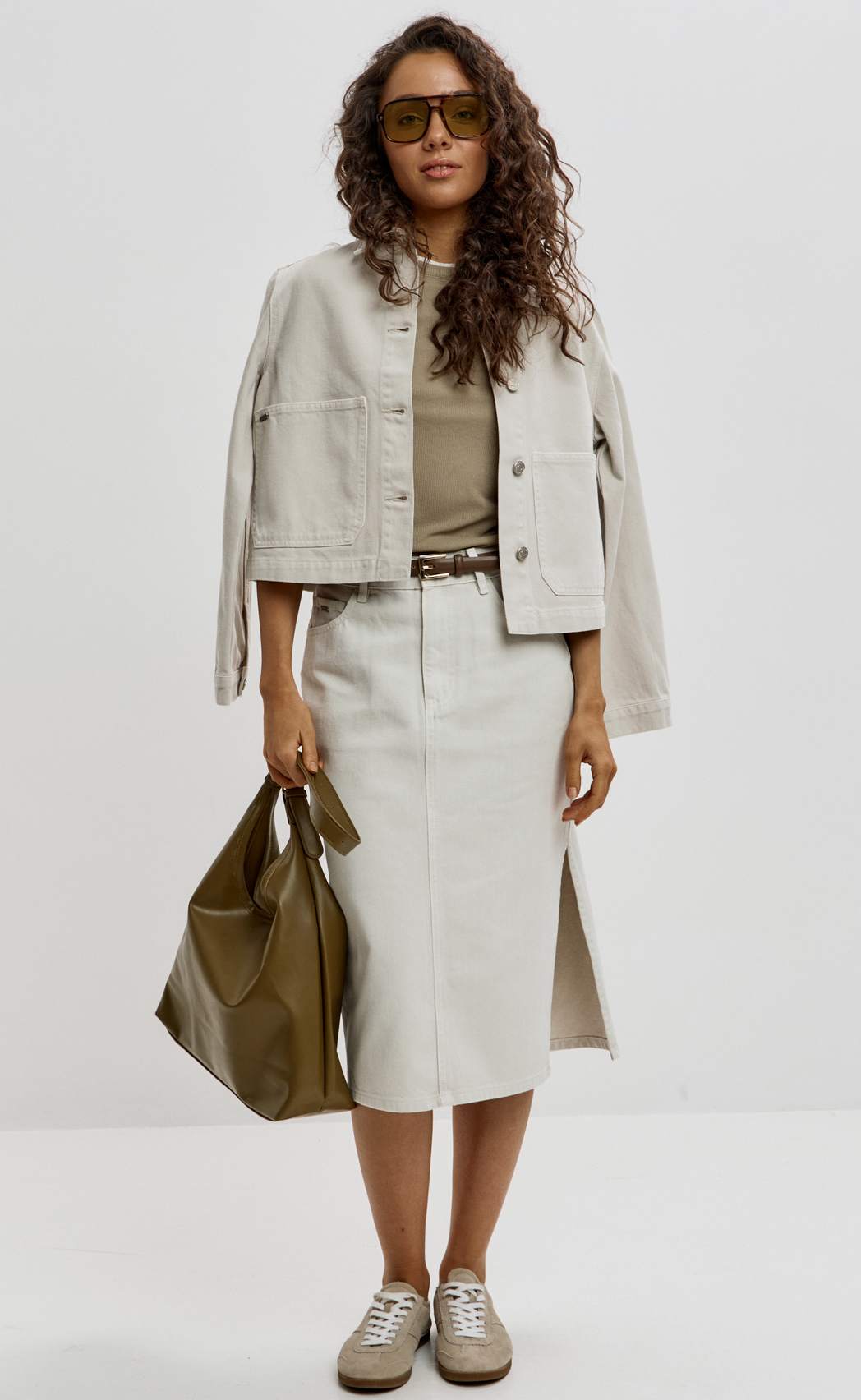 Куртка джинс F612-1269 l.beige