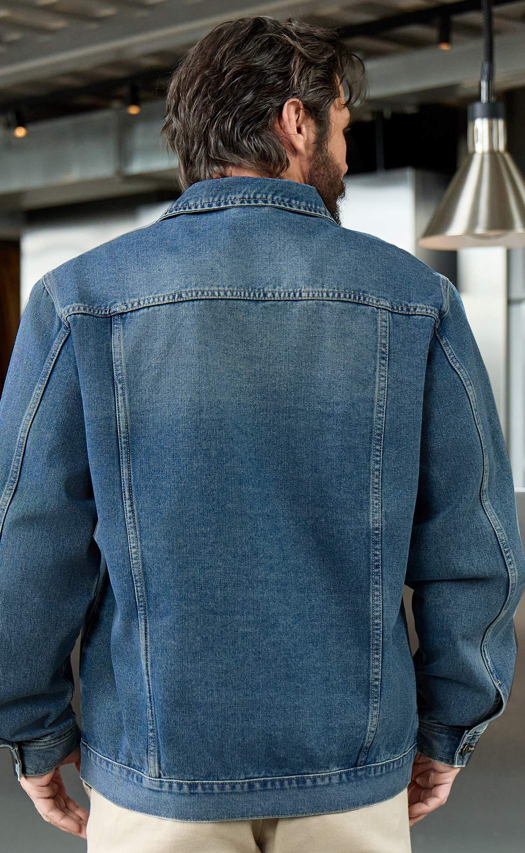 Куртка джинс F611-1283 m.blue