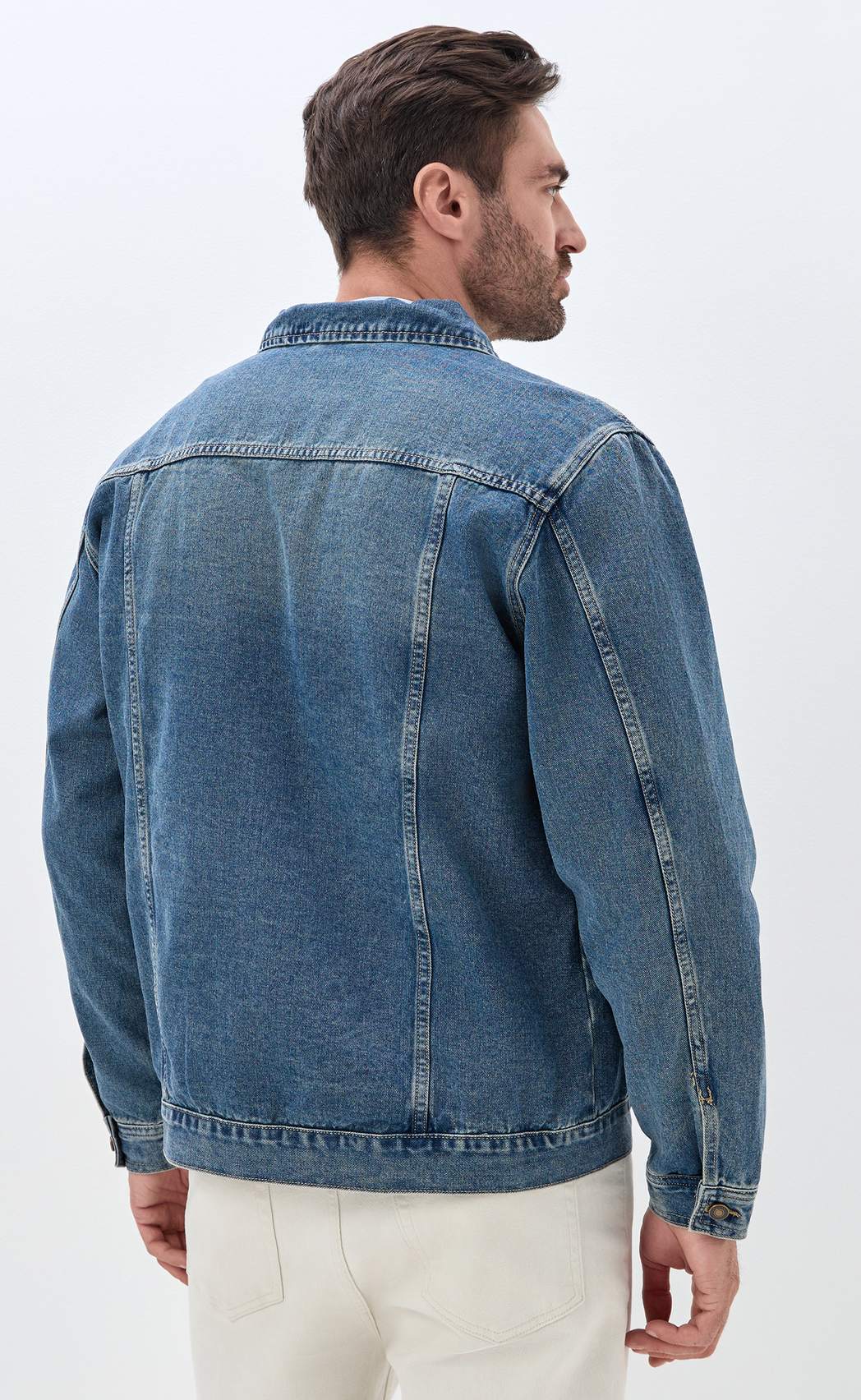 Куртка джинс F611-1283 m.blue