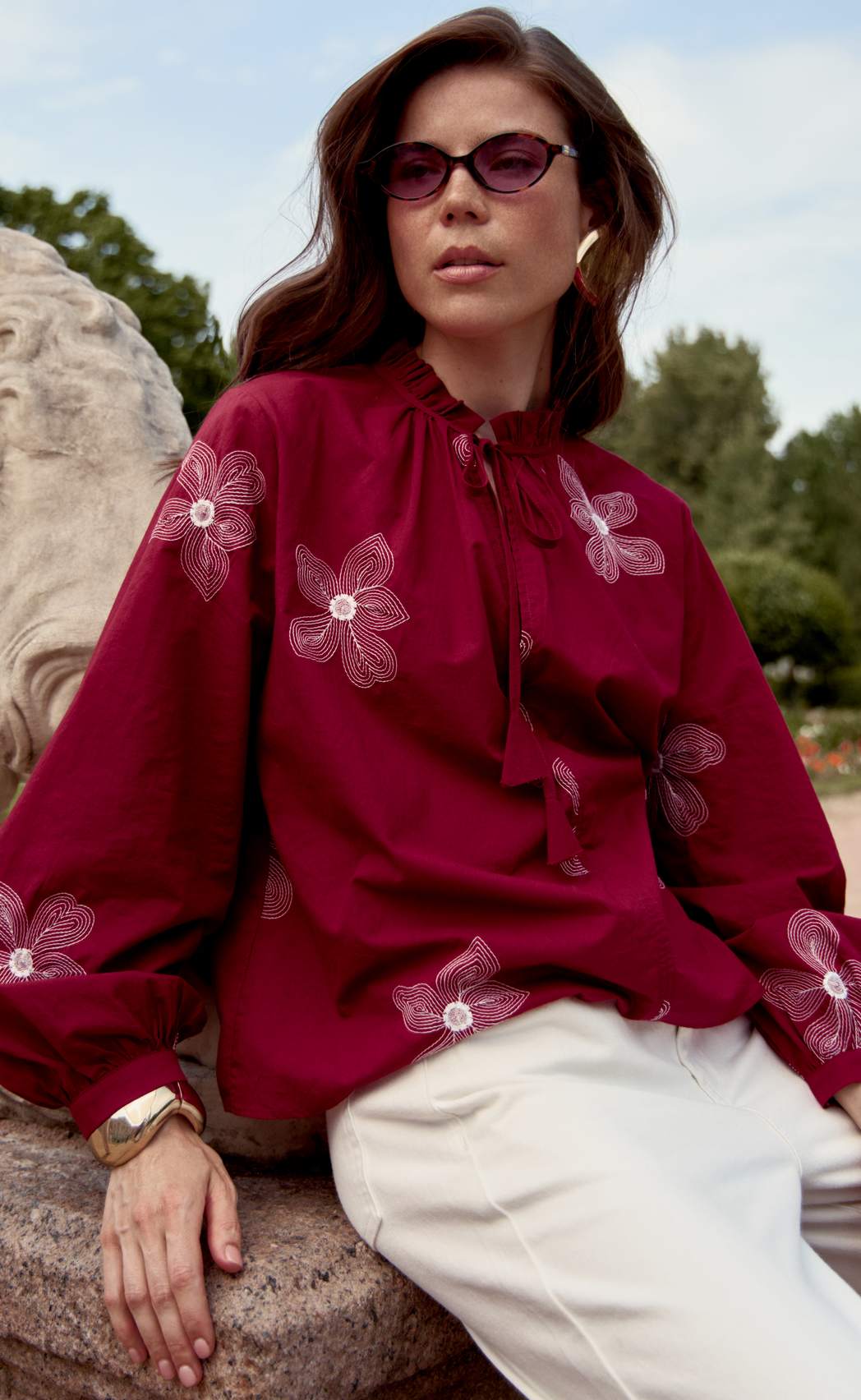 Блузка P612-1110 bordo