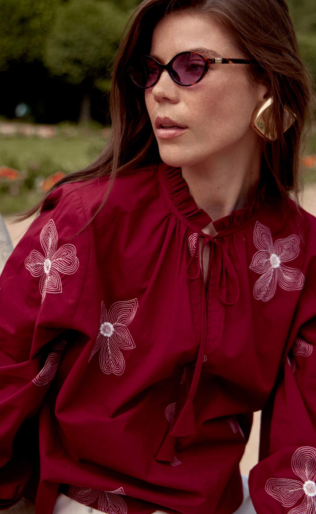 Блузка P612-1110 bordo